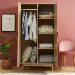 Armoire AMANA Cannage Rotin 2 Portes 90cm 10 Armoire AMANA Cannage Rotin 2 Portes 90cm -Mobilia Soldes armoire amana 1