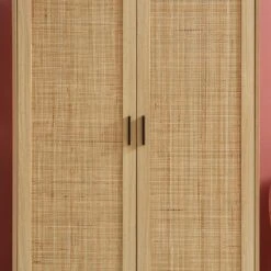 Armoire AMANA Cannage Rotin 2 Portes 90cm 11 Armoire AMANA Cannage Rotin 2 Portes 90cm -Mobilia Soldes armoire amana 2