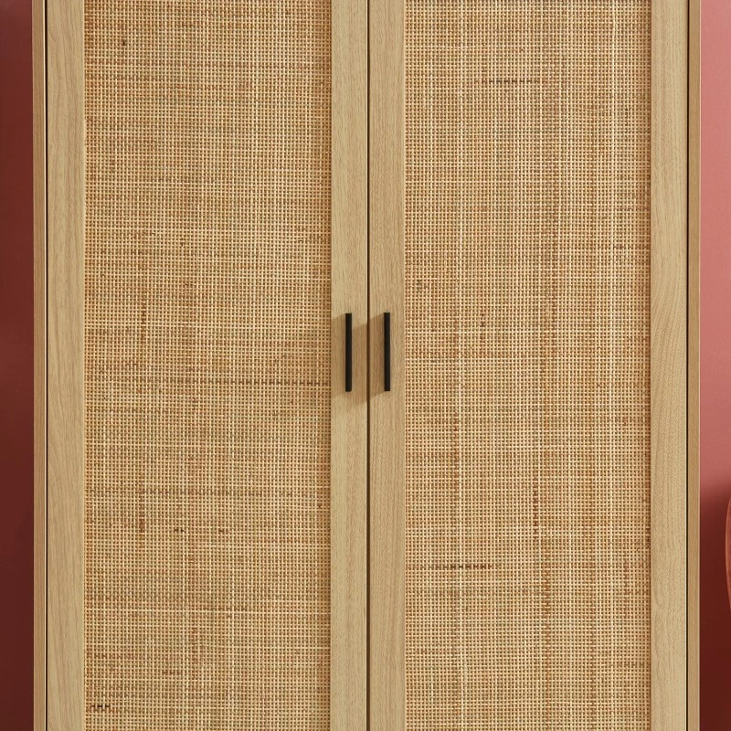 Armoire AMANA Cannage Rotin 2 Portes 90cm 6 Armoire AMANA Cannage Rotin 2 Portes 90cm – Image 4