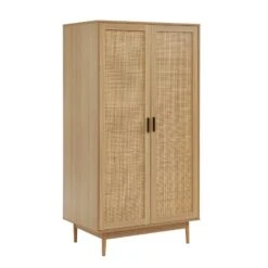 Armoire AMANA Cannage Rotin 2 Portes 90cm 12 Armoire AMANA Cannage Rotin 2 Portes 90cm -Mobilia Soldes armoire amana 3