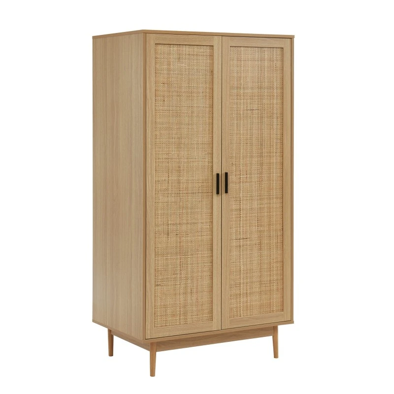 Armoire AMANA Cannage Rotin 2 Portes 90cm 7 Armoire AMANA Cannage Rotin 2 Portes 90cm – Image 5