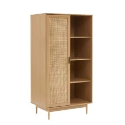 Armoire AMANA Effet Chêne Et Cannage Rotin 1 Porte H170 Cm 13 Armoire AMANA Effet Chêne Et Cannage Rotin 1 Porte H170 Cm -Mobilia Soldes armoire amana effet chene et cannage rotin 1 porte h170 cm 3
