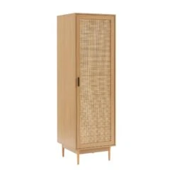 Armoire AMANA Effet Chêne Et Cannage Rotin 1 Porte H180cm 11 Armoire AMANA Effet Chêne Et Cannage Rotin 1 Porte H180cm -Mobilia Soldes armoire amana effet chene et cannage rotin 1 porte h180cm 2
