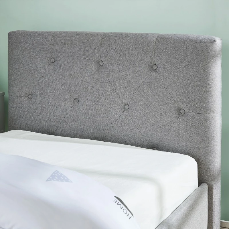 Lit Coffre Enfant BAHIA Tissu Gris 90x190 Sommier Inclus 5 Lit Coffre Enfant BAHIA Tissu Gris 90x190 Sommier Inclus – Image 3