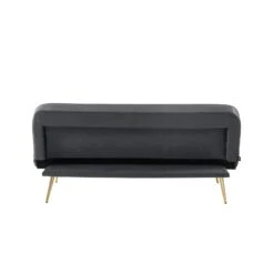 Banquette AROMA Convertible En Velours Anthracite 3 Places 13 Banquette AROMA Convertible En Velours Anthracite 3 Places -Mobilia Soldes banquette aroma en velours anthracite 3 places convertible 4