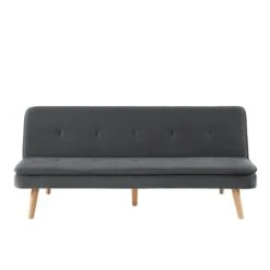 Mobilia Soldes -Mobilia Soldes banquette elio convertible velours gris 3 places 1