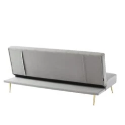 Banquette LINA Convertible Velours Gris Clair 3 Places 13 Banquette LINA Convertible Velours Gris Clair 3 Places -Mobilia Soldes banquette lina convertible velours gris clair 3 places 4