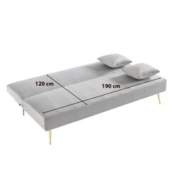 Banquette LINA Convertible Velours Gris Clair 3 Places 16 Banquette LINA Convertible Velours Gris Clair 3 Places -Mobilia Soldes banquette lina convertible velours gris clair 3 places 7