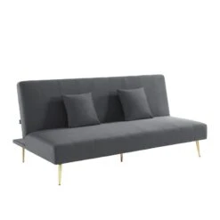 Banquette LINA Convertible Velours Gris Souris 3 Places 12 Banquette LINA Convertible Velours Gris Souris 3 Places -Mobilia Soldes banquette lina convertible velours gris souris 3 places 2