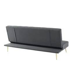 Banquette LINA Convertible Velours Gris Souris 3 Places 14 Banquette LINA Convertible Velours Gris Souris 3 Places -Mobilia Soldes banquette lina convertible velours gris souris 3 places 4