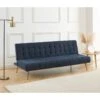 Banquette NINO Convertible Velours Côtelé Bleu Foncé 2 Banquette NINO Convertible Velours Côtelé Bleu Foncé -Mobilia Soldes banquette nino convertible velours cotele bleu fonce