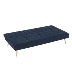 Banquette NINO Convertible Velours Côtelé Bleu Foncé 11 Banquette NINO Convertible Velours Côtelé Bleu Foncé -Mobilia Soldes banquette nino convertible velours cotele bleu fonce 3