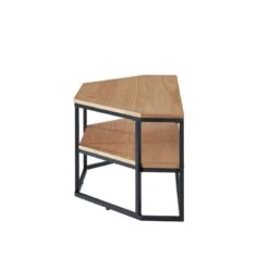 Meuble Tv D'angle BRIXTON Placage Frêne 2 étagères 120cm 16 Meuble Tv D'angle BRIXTON Placage Frêne 2 étagères 120cm -Mobilia Soldes brixton09 meuble tv 2 etageres bois et noir 6