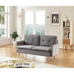 Canapé Droit ADAM Fixe Velours Anthracite 14 Canapé Droit ADAM Fixe Velours Anthracite -Mobilia Soldes canape adam velours anthracite pied en metal dore 2 pl 5