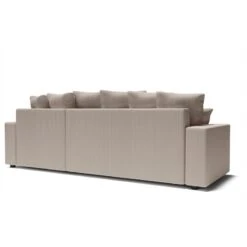 Canapé D'angle ALMA Convertible Velours Côtelé Grège 4 Places 17 Canapé D'angle ALMA Convertible Velours Côtelé Grège 4 Places -Mobilia Soldes canape angle alma convertible velours cotele grege 4 places 5