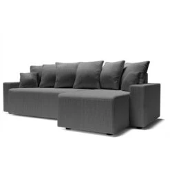 Canapé D'angle ALMA Convertible Velours Côtelé Gris Souris 4 Places 14 Canapé D'angle ALMA Convertible Velours Côtelé Gris Souris 4 Places -Mobilia Soldes canape angle alma convertible velours cotele gris souris 4 places 2