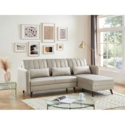 Canapé D'angle IDAHO Tissu Sable Fixe 12 Canapé D'angle IDAHO Tissu Sable Fixe -Mobilia Soldes canape angle idaho tissu sable angle fixe 4