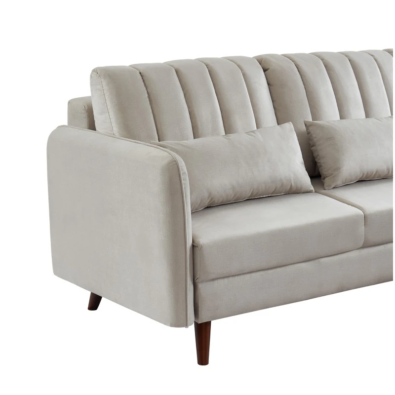 Canapé D'angle IDAHO Tissu Sable Fixe 8 Canapé D'angle IDAHO Tissu Sable Fixe – Image 6