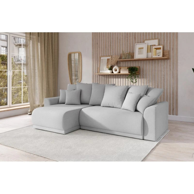 Canapé D'angle NOVA Convertible Tissu Gris 4 Places 11 Canapé D'angle NOVA Convertible Tissu Gris 4 Places – Image 9