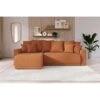 Canapé D'angle NOVA Convertible Tissu Rouille 4 Places 2 Canapé D'angle NOVA Convertible Tissu Rouille 4 Places -Mobilia Soldes canape angle nova convertible tissu rouille 4 places