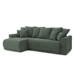 Canapé D'angle NOVA Convertible Tissu Vert 4 Places -Mobilia Soldes canape angle nova convertible tissu vert 4 places 2
