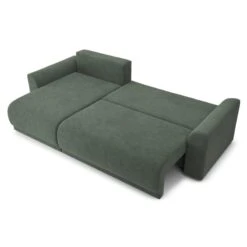 Canapé D'angle NOVA Convertible Tissu Vert 4 Places -Mobilia Soldes canape angle nova convertible tissu vert 4 places 3
