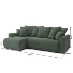 Canapé D'angle NOVA Convertible Tissu Vert 4 Places -Mobilia Soldes canape angle nova convertible tissu vert 4 places 9