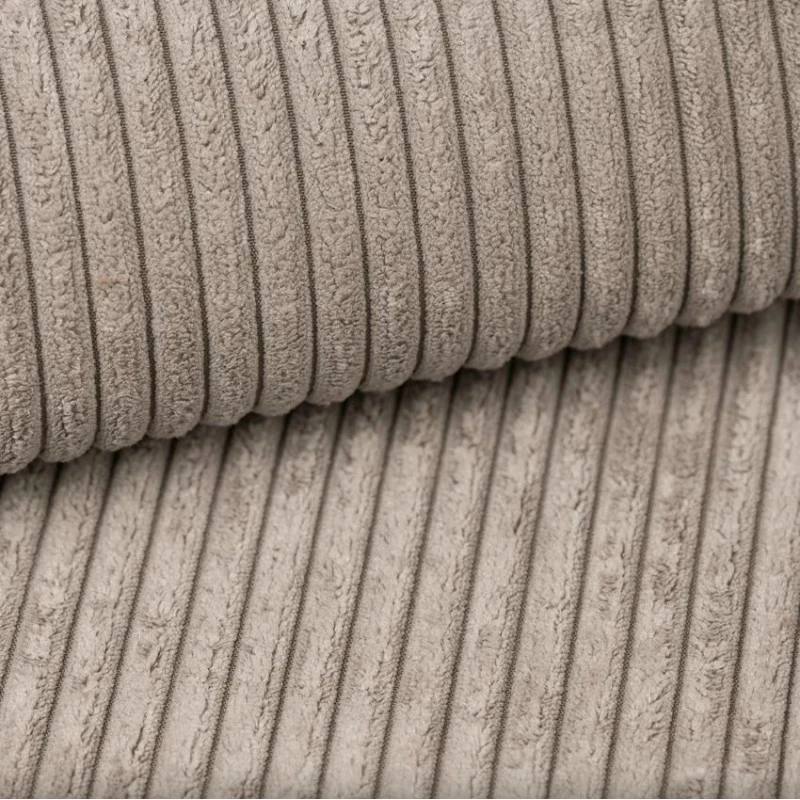 Canapé D'angle NOVA Convertible Velours Côtelé Grège 4 Places 11 Canapé D'angle NOVA Convertible Velours Côtelé Grège 4 Places – Image 9