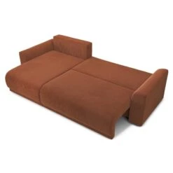 Canapé D'angle NOVA Convertible Velours Côtelé Terracotta 4 Places 15 Canapé D'angle NOVA Convertible Velours Côtelé Terracotta 4 Places -Mobilia Soldes canape angle nova convertible velours cotele terracotta 4 places 3
