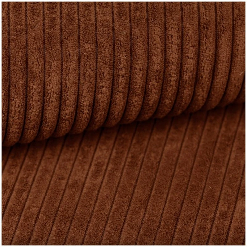 Canapé D'angle NOVA Convertible Velours Côtelé Terracotta 4 Places 10 Canapé D'angle NOVA Convertible Velours Côtelé Terracotta 4 Places – Image 8