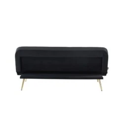 Banquette AROMA En Velours Noir 3 Places Convertible 17 Banquette AROMA En Velours Noir 3 Places Convertible -Mobilia Soldes canape aroma velours noir banquette 7