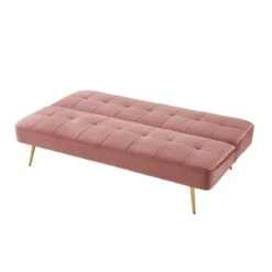 Banquette AROMA En Velours Vieux Rose 3 Places Convertible 16 Banquette AROMA En Velours Vieux Rose 3 Places Convertible -Mobilia Soldes canape aroma velours vieux rose banquette 6