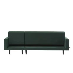 Canapé D'angle LUXURY Convertible Velours Vert 4 Places -Mobilia Soldes canape d angle luxury convertible velours vert 4 places 6