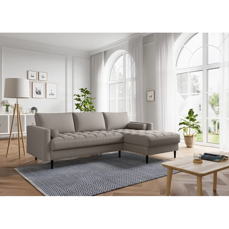 Canapé D'angle MAEL Cacharel En Tissu Moka Fixe 7 Canapé D'angle MAEL Cacharel En Tissu Moka Fixe – Image 5