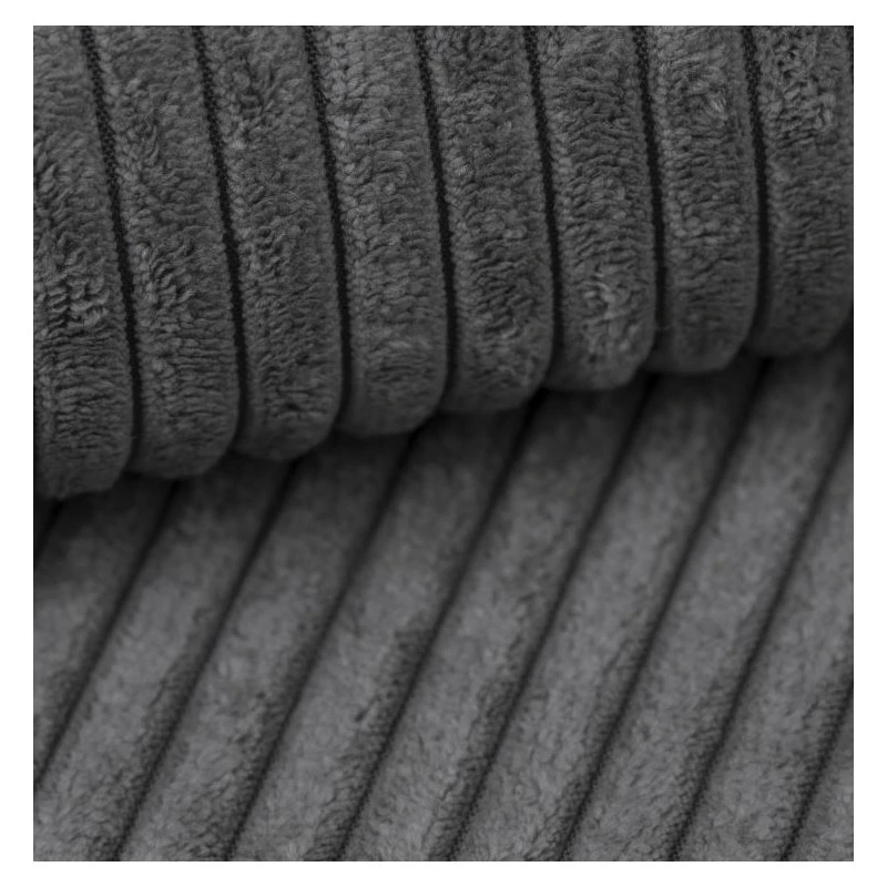 Canapé D'angle MIRA Convertible Et Réversible Velours Côtelé Gris Souris 9 Canapé D'angle MIRA Convertible Et Réversible Velours Côtelé Gris Souris – Image 8