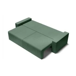 Canapé Droit ALMA Convertible Velours Côtelé Vert 3 Places 15 Canapé Droit ALMA Convertible Velours Côtelé Vert 3 Places -Mobilia Soldes canape droit alma convertible velours cotele vert 3 places 3