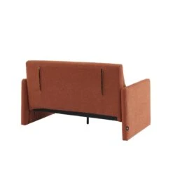 Canapé Droit JADE En Tissu Bouclette Terracotta Convertible 2 Places 14 Canapé Droit JADE En Tissu Bouclette Terracotta Convertible 2 Places -Mobilia Soldes canape droit jade en tissu bouclette terracotta convertible 2 places 4