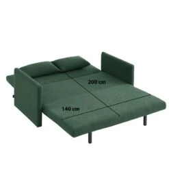 Canapé Droit JADE En Tissu Bouclette Vert Convertible 3 Places -Mobilia Soldes canape droit jade en tissu bouclette vert convertible 3 places 7