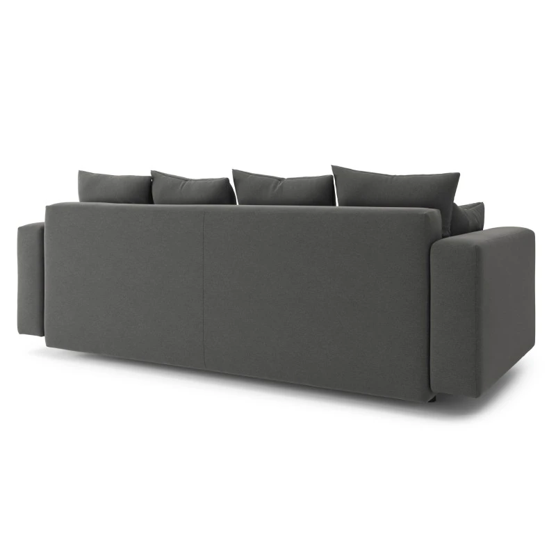 Canapé Droit KRISTI Convertible Tissu Gris 3 Places 8 Canapé Droit KRISTI Convertible Tissu Gris 3 Places – Image 6