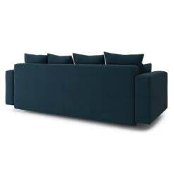Canapé Droit KRISTI Convertible Tissu Bleu 3 Places 15 Canapé Droit KRISTI Convertible Tissu Bleu 3 Places -Mobilia Soldes canape droit kristi tissu bleu convertible 3pl 5