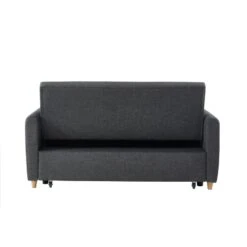 Canapé Droit LAURA En Tissu Anthracite Convertible 3 Places 18 Canapé Droit LAURA En Tissu Anthracite Convertible 3 Places -Mobilia Soldes canape droit laura en tissu anthracite convertible 3 places 6