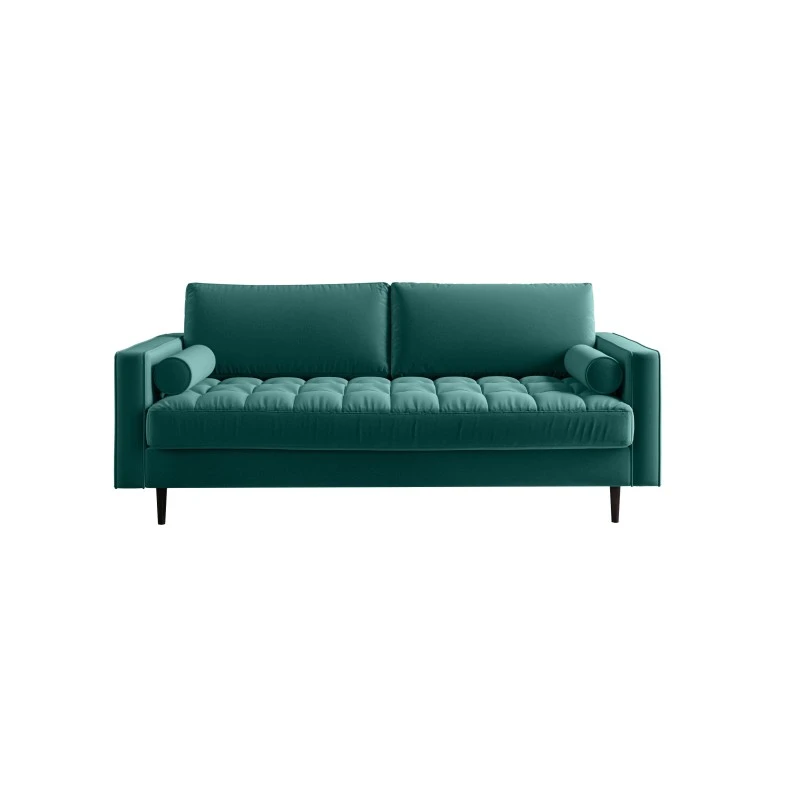 Canapé Droit MAEL Cacharel En Velours Bleu Atlantique Fixe 4 Canapé Droit MAEL Cacharel En Velours Bleu Atlantique Fixe – Image 2