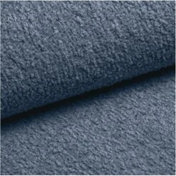 Canapé Droit MARTY Fixe Tissu Bouclette Bleu Gris 3 Places -Mobilia Soldes canape droit marty fixe tissu bclette bleu 3 places 5