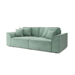 Canapé Droit MARTY Fixe Tissu Vert D'eau 3 Places 12 Canapé Droit MARTY Fixe Tissu Vert D'eau 3 Places -Mobilia Soldes canape droit marty fixe tissu vert 3 places 2