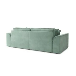 Canapé Droit MARTY Fixe Tissu Vert D'eau 3 Places 13 Canapé Droit MARTY Fixe Tissu Vert D'eau 3 Places -Mobilia Soldes canape droit marty fixe tissu vert 3 places 3