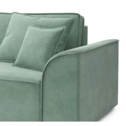 Canapé Droit MARTY Fixe Tissu Vert D'eau 3 Places 14 Canapé Droit MARTY Fixe Tissu Vert D'eau 3 Places -Mobilia Soldes canape droit marty fixe tissu vert 3 places 4