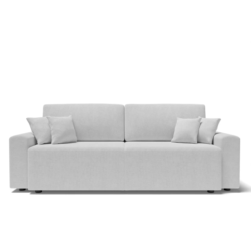 Canapé Droit MILO Convertible Tissu Gris 3 Places 4 Canapé Droit MILO Convertible Tissu Gris 3 Places – Image 2