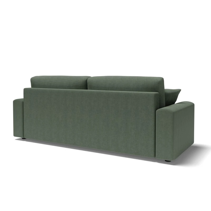 Canapé Droit MILO Convertible Tissu Vert 3 Places 8 Canapé Droit MILO Convertible Tissu Vert 3 Places – Image 6