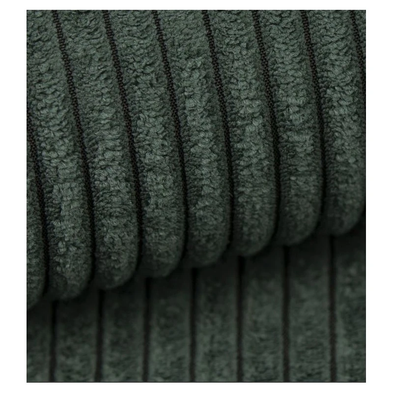 Canapé Droit MIRA Convertible Velours Côtelé Vert 3 Places 9 Canapé Droit MIRA Convertible Velours Côtelé Vert 3 Places – Image 7