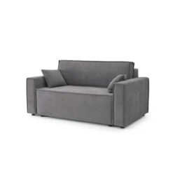 Canapé Droit MIRA Fixe Tissu Gris Souris 2 Places 11 Canapé Droit MIRA Fixe Tissu Gris Souris 2 Places -Mobilia Soldes canape droit mira fixe tissu gris 2 places 2